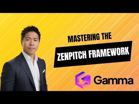 Presentation Design with Gamma using the ZenPitch Framework